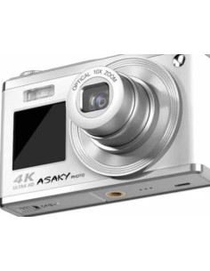 Photo Orbit X-10 White - Dual Screen Compact Digital Camera